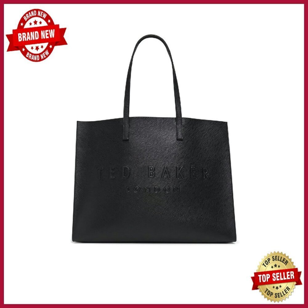 Premium Leather Tote Bag with Interior Pockets for Work & Travel